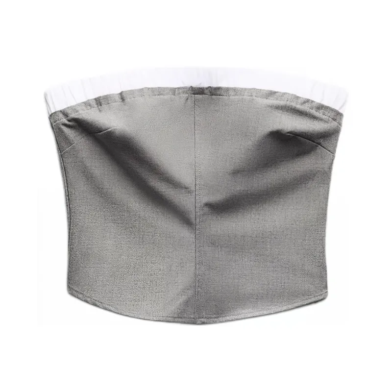 ZARA Strapless Top Women's Gray-0
