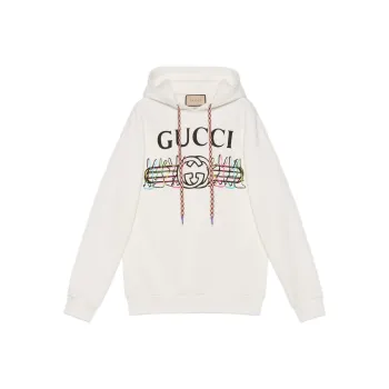 GUCCI Graffiti Logo print Hoodie