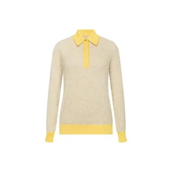 MEIYANG Cashmere Sweaters Women's Yellow Gray