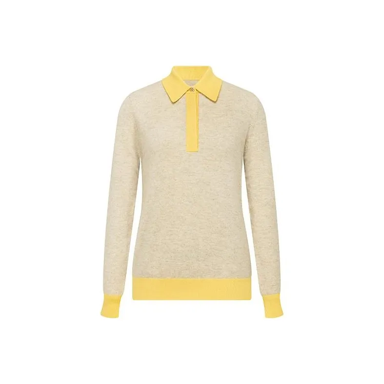 MEIYANG Cashmere Sweaters Women's Yellow Gray-0