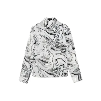 THEORY Shirts Women's Black White