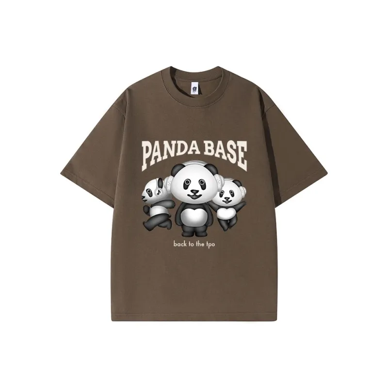 PANDA BASE T Shirts Women's-8