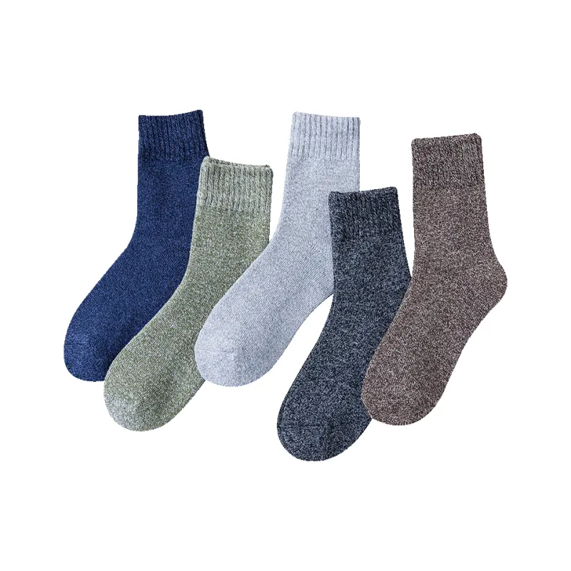 H YXIANG Mid Calf Socks Men's 5 Pack-1
