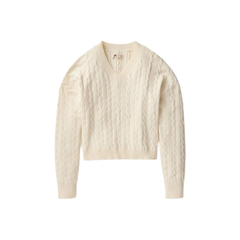 FILA BASELINEChunky FW24 Knitwear Women's Gardenia Multicolor-0
