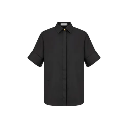 DIOR Short Sleeved Blouse womens Women's Black