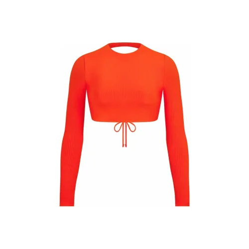Skims T-Shirts Women's Fire Red