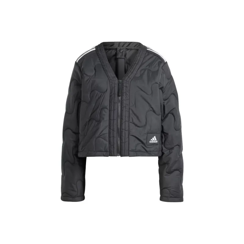 Adidas Free Shipping With AdiClub Nuganic Crop Light Insulation Jacket-0