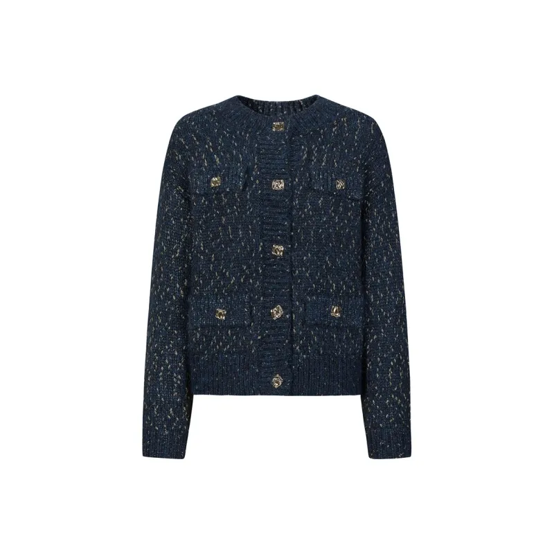 JZ. ANNAKRO Knitwear Women's Flower Navy-0