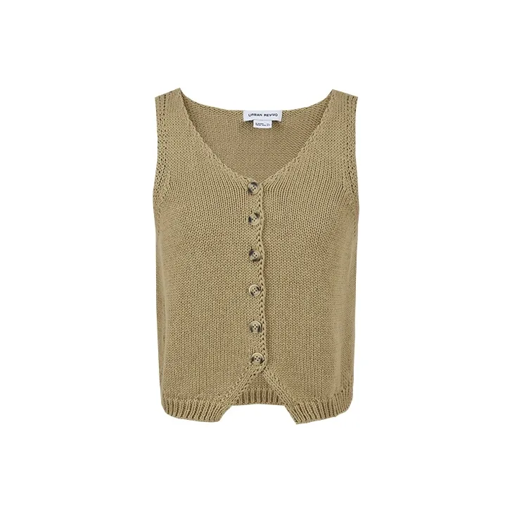 URBAN REVIVO Knitwear Women's Yellow Brown-0