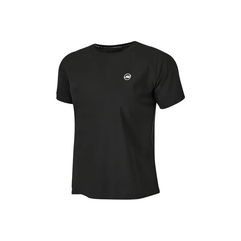 Skechers Raglan Sleeve T Shirt Women's Carbon Black-0