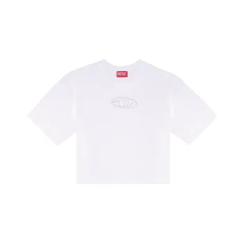 DIESEL T Buxt Crop Od Cotton T shirt