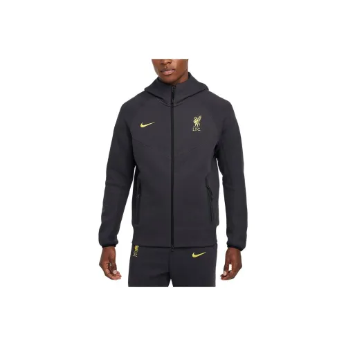 Nike Liverpool Soccer Jersey Men's Dark Smoke Gray/Chrome Yellow