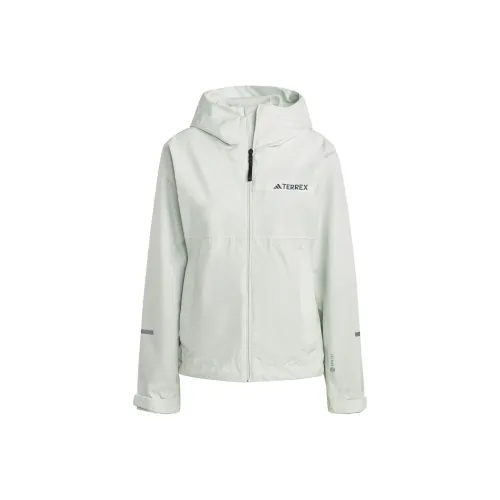 Adidas Terrex Multi Rain.Rdy 2-Layer Rain didnt jacket 2 didnt jackets Coats Women's Light Green