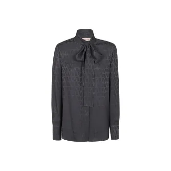 Valentino Toile Iconographe Jacquard Long Sleeved Blouse