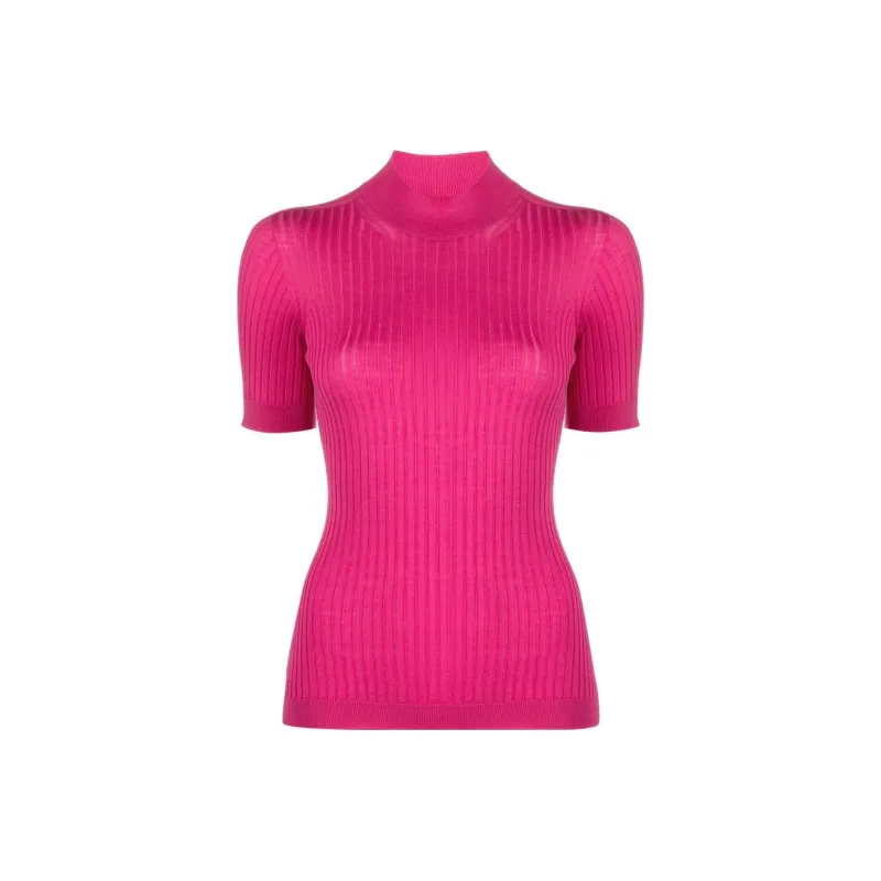 VERSACE T-Shirts Women's Peach Pink-0
