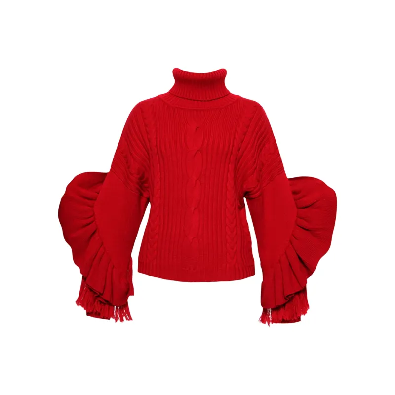 CHICCO MAO Cashmere Sweaters Women's Red-0