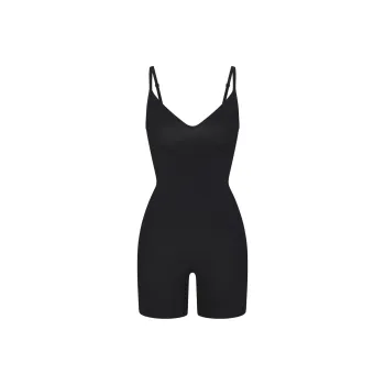 SKIMS SOFT SMOOTHING SEAMLESS CAMI ONESIE Bodysuits Women's ONYX/Onyx