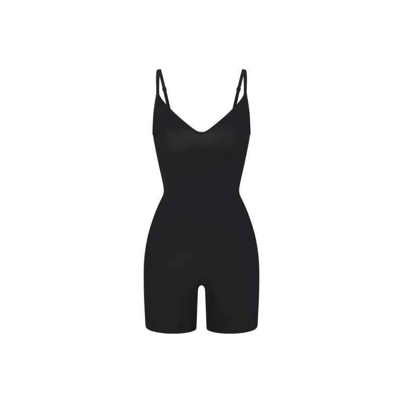 SKIMS SOFT SMOOTHING SEAMLESS CAMI ONESIE Bodysuits Women's ONYX/Onyx-0