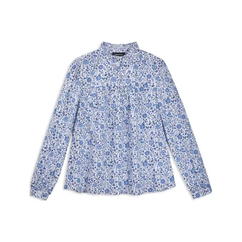 Insect Shirt Women's Blue Floral