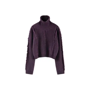 MAIGRE SIMHAT Cashmere Sweater Women's Floral Purple