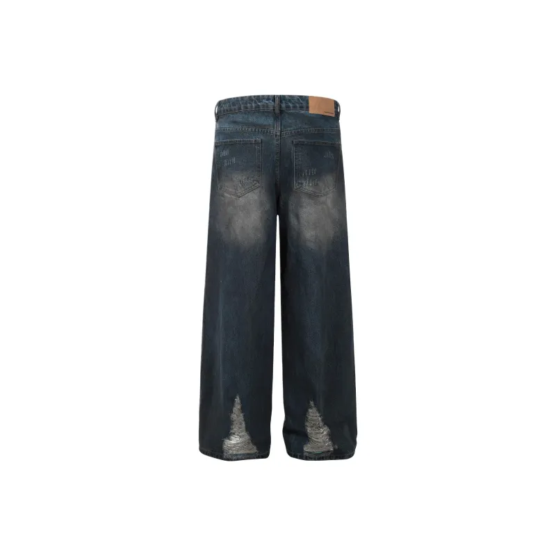 DUATOGE Jeans Men's Vintage Blue -4