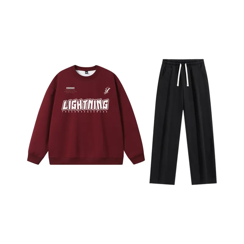 LIGHTNING MONSTER Sweatshirt Set Unisex-8