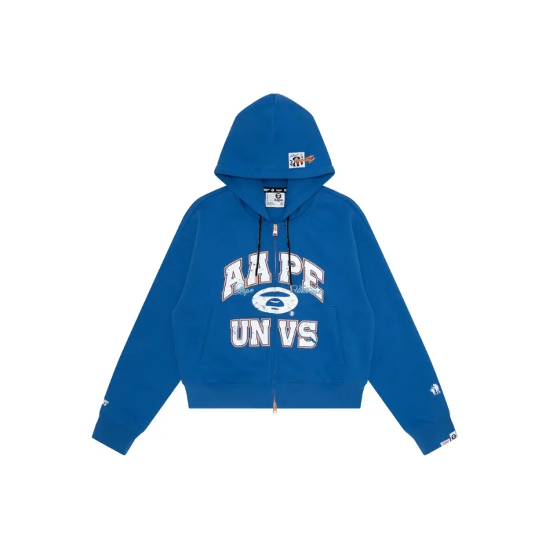 Aape Logo-print Zip-up Hoodie-0