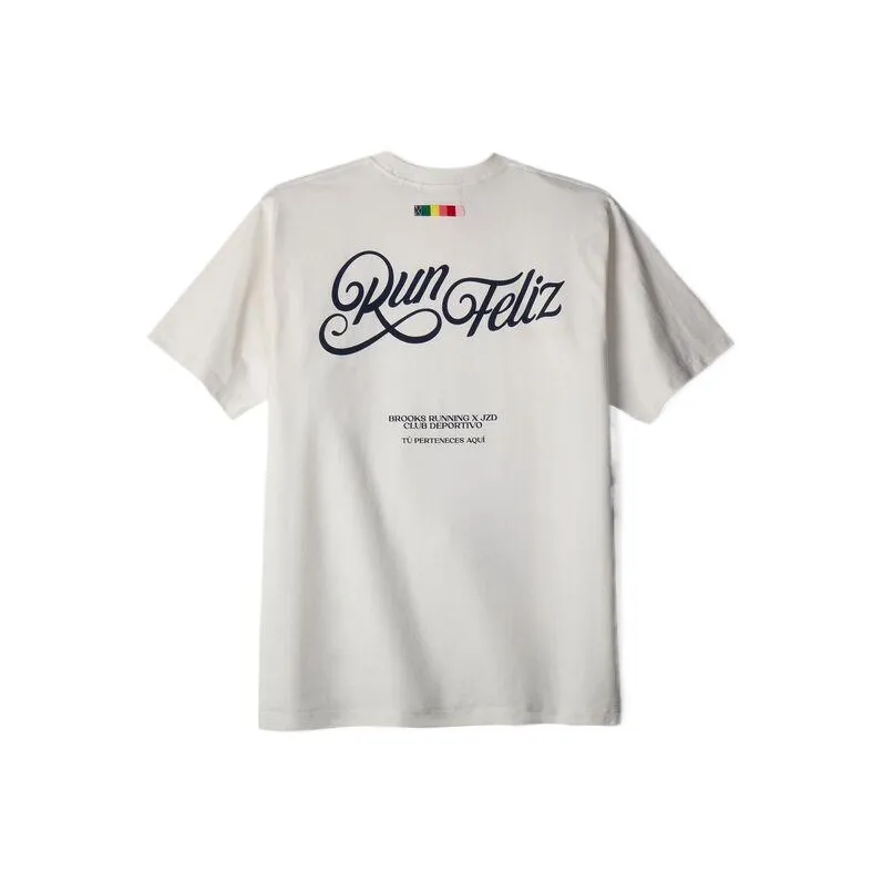 Brooks T Shirts Unisex White-1
