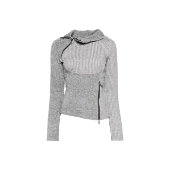 ANDERSSON BELL Ribbed Combination Hoodie