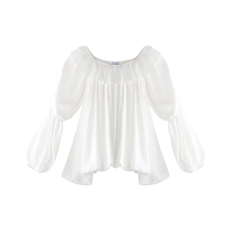 JINYE ORIENTAL Shirt Women's White-0
