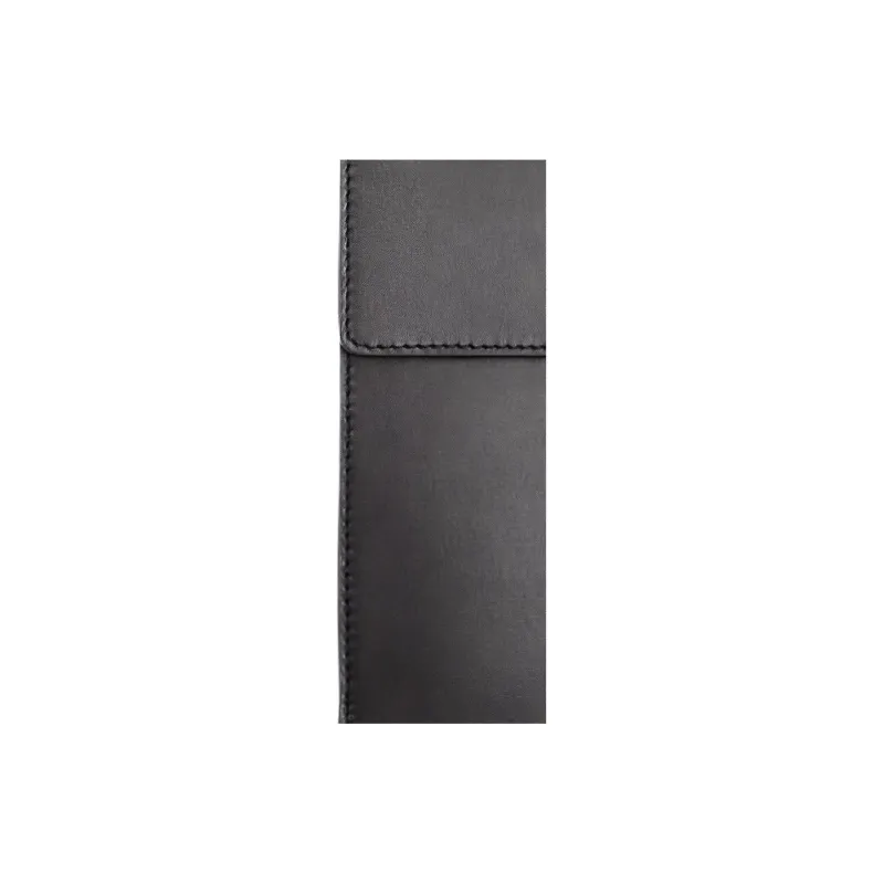 ZARA Cow Leather Wallet Card Holder Cell Phone Pouch Men's Black-3