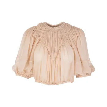 Chloé Chiffon Shirts Women's Beige