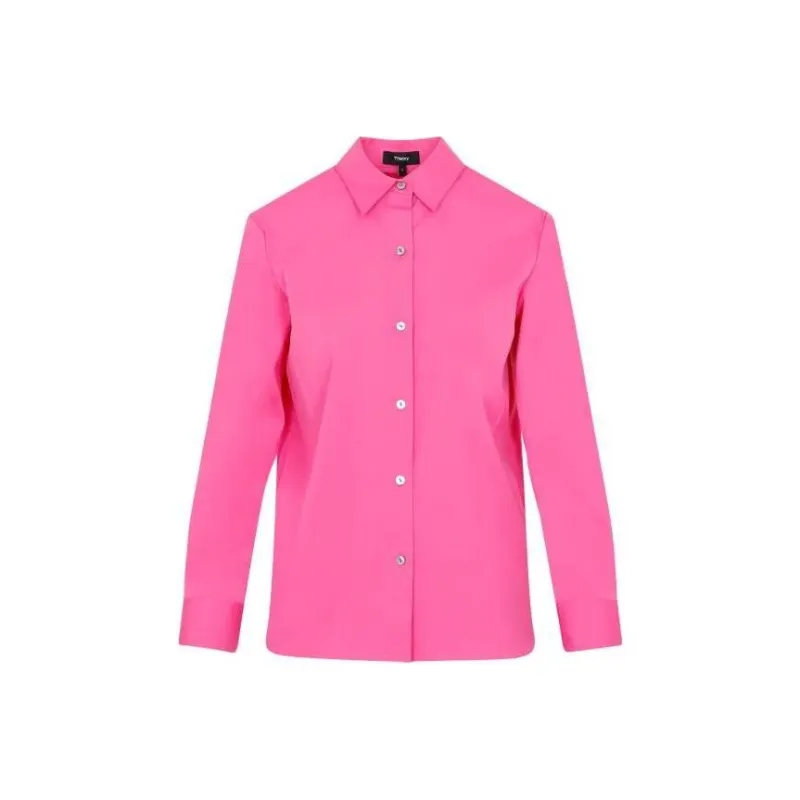 THEORY Button-Up Long Sleeved Shirt-0