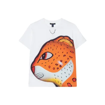 LOUIS VUITTON Sequin Leopard T Shirt