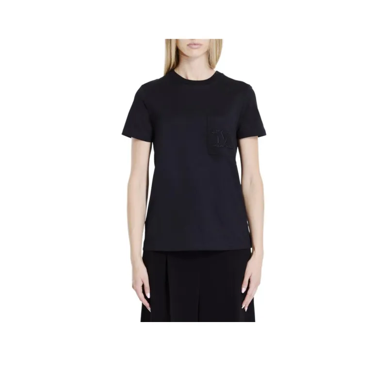 MaxMara Papaia Logo Embroidered Crewneck T Shirt-0