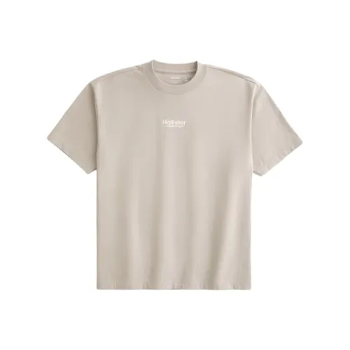 Hollister T Shirts Men Camel