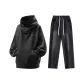 Clothing Set (Top in Matte Black+Pants in Black)