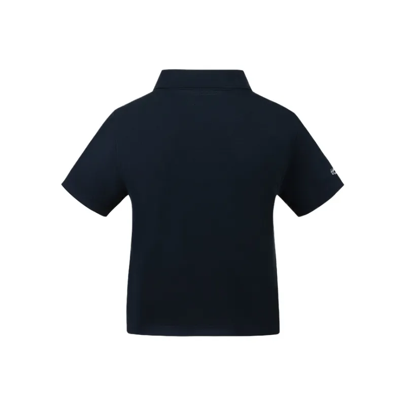 EVISU 2025 Summer Polo Shirt Women's Navy Blue-1