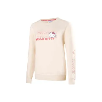 VICTOR x Sanrio/ HELLO KITTY Sweatshirt Women's Milk White