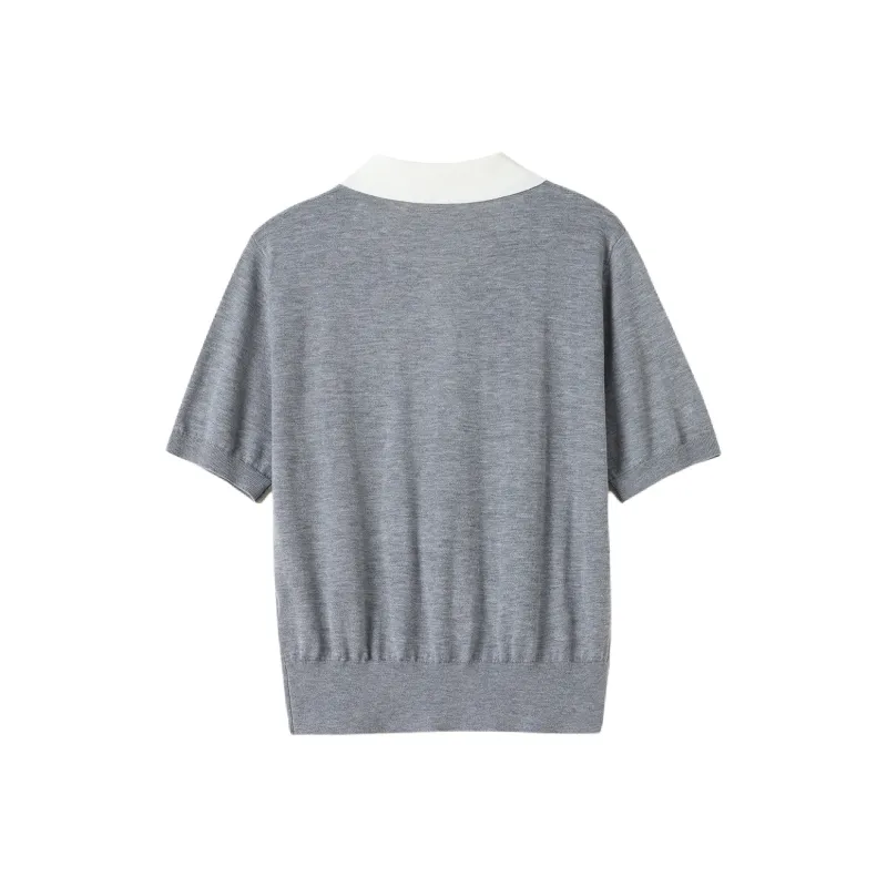 SNOWFORTE Polo Shirt Women's Gray-1