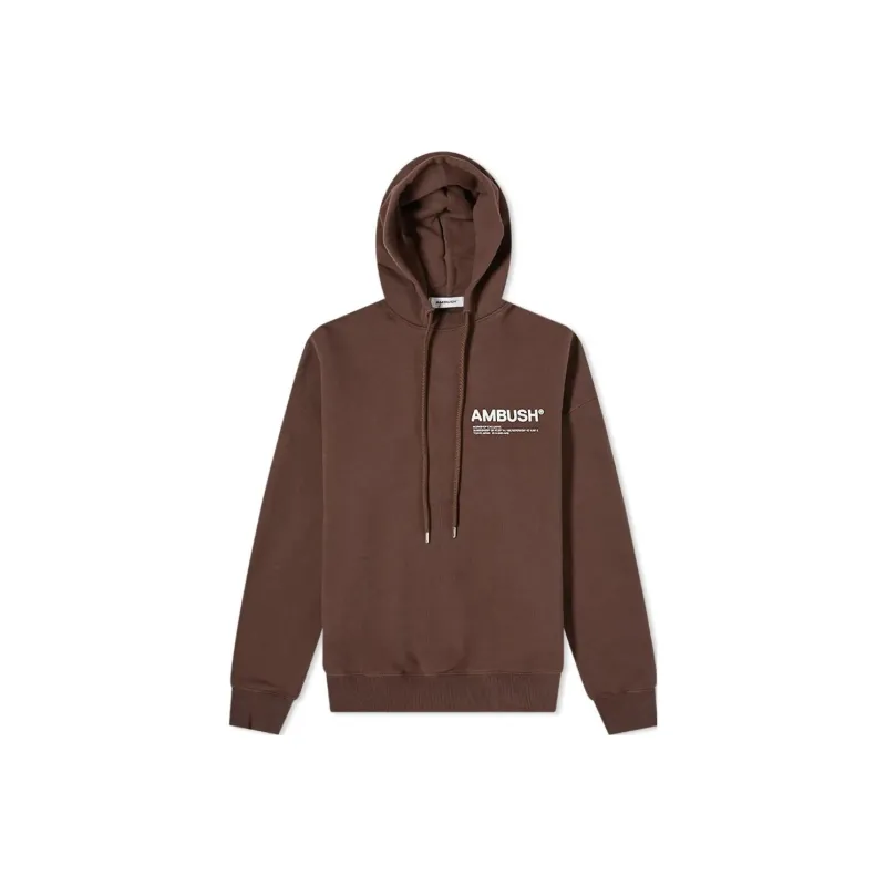 AMBUSH Workshop Logo Hoodie 'Chocolate Brown'-0
