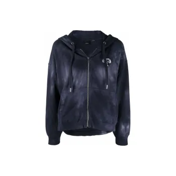 PINKO Tie Dye-print Zip-up Hoodie