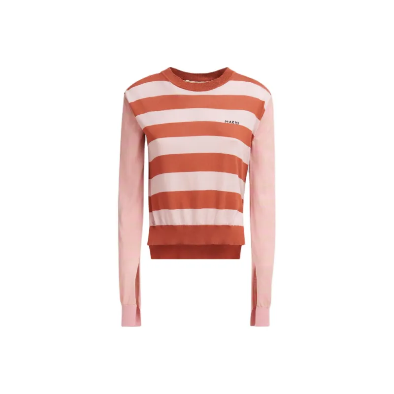MARNI Striped Cotton Jumper-0