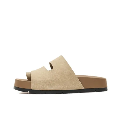 AGSDON PVC Polyvinyl Chloride Quiet Slip Resistant Slide Slippers Women's