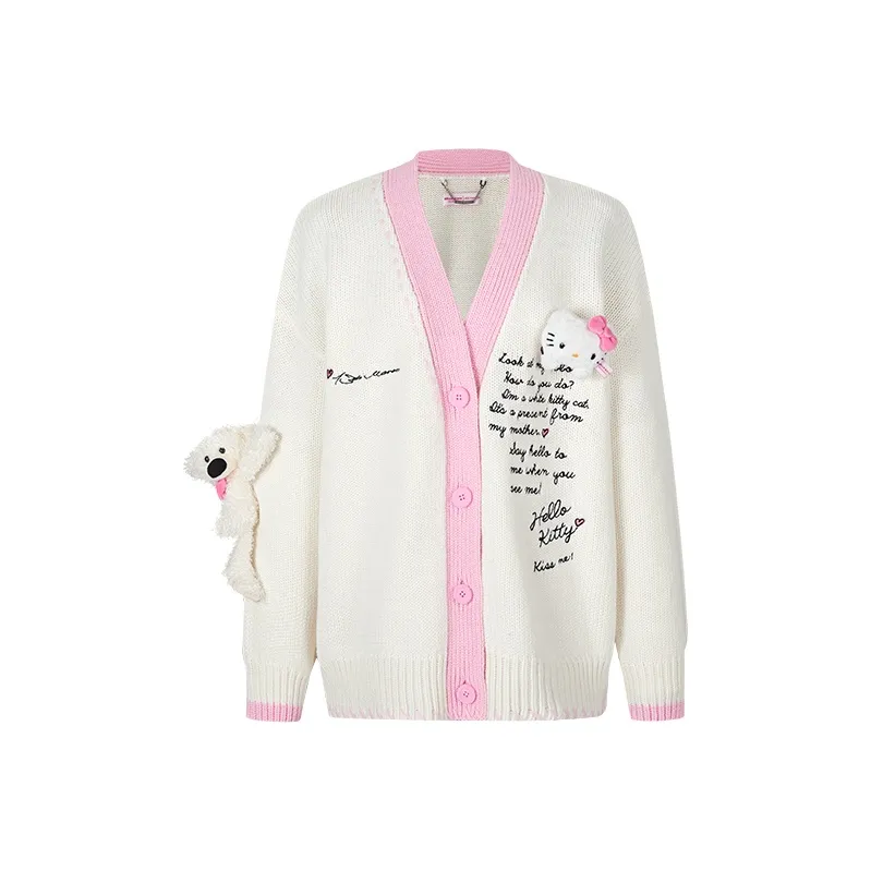 13 DEMARZO x Hello Kitty Knitwear Unisex White-0
