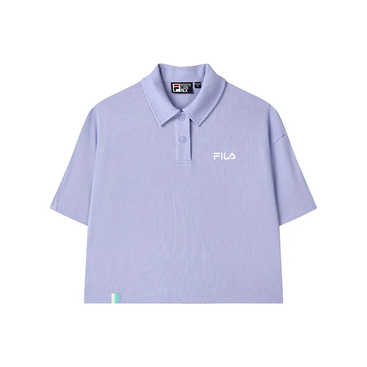 FILA Polo Shirts Women's Milk Taro Purple-0