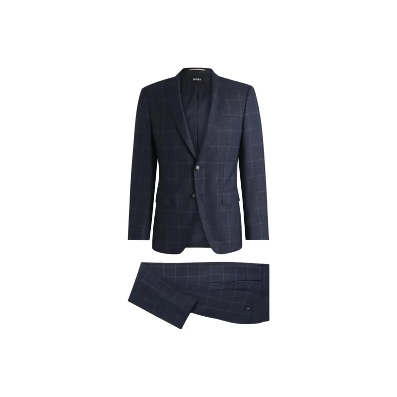 HUGO BOSS Plaid check Single breasted Suit-0