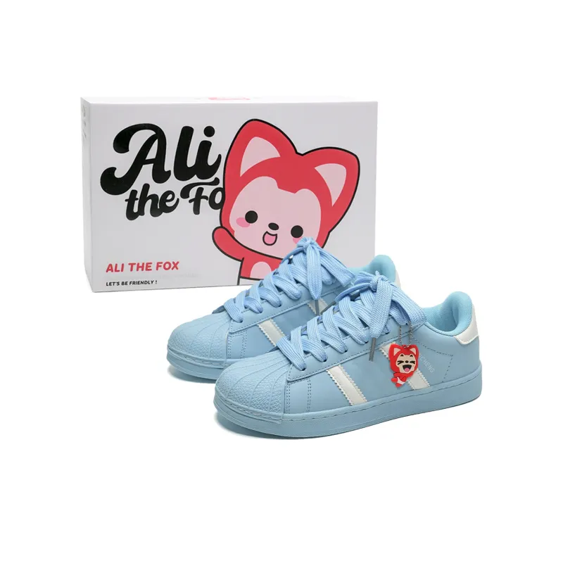 ALI THE FOX Slip Resistant Cushioning Abrasion Resistant Lightweight Low Top Skateboard Shoes Unisex-77