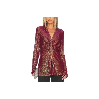 FREE PEOPLE Shirts Women's Deep Red