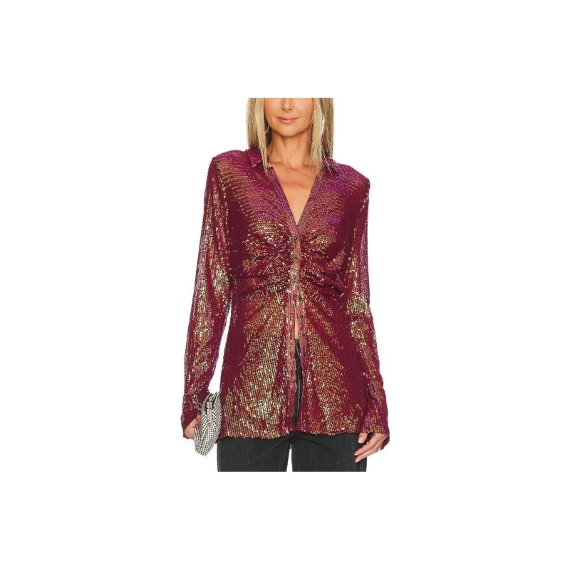 FREE PEOPLE Shirts Women's Deep Red-0
